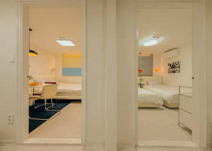 1-minute Mangwon Station,hongik Univ Station, For 5, Mangwon Market, Family-friendly Appartement *